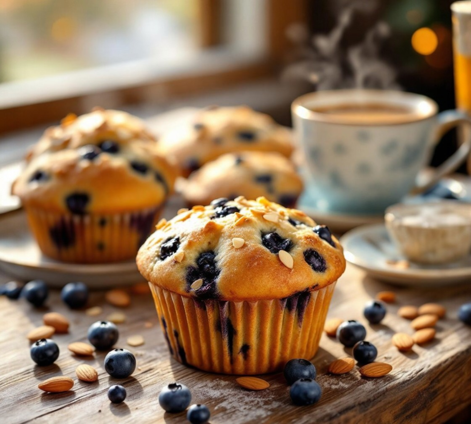 Bakery Style Dried Blueberry Muffins Recipe