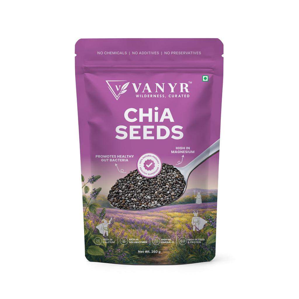 Premium Chia Seeds | High Fiber | Protein Rich | Healthy Daily Nutrition | 250g
