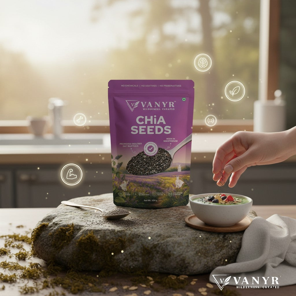 Premium Chia Seeds | High Fiber | Protein Rich | Healthy Daily Nutrition | 250g
