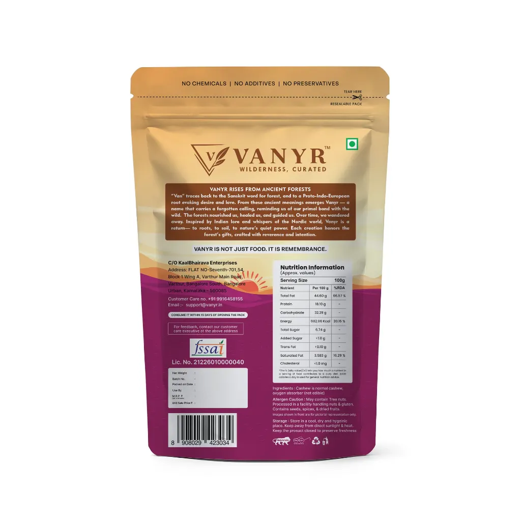 Vanyr - Cashews 500g (BackSide).webp